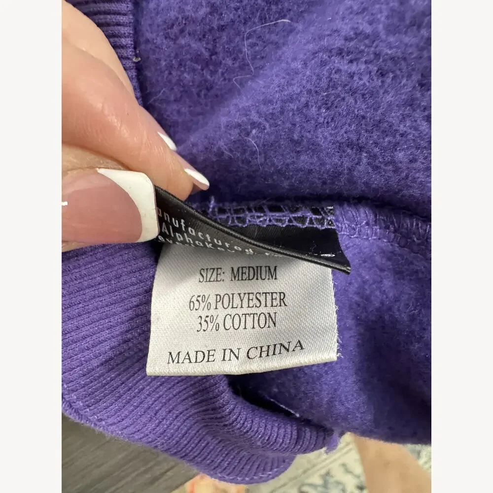 Zack & Zoey Purple Fleece Dog Hoodie Size Medium Cozy Warm Winter Pet Sweatshirt